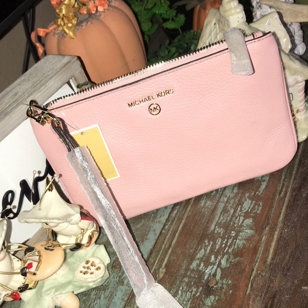 Michael Kors Pink Leather Wristlet